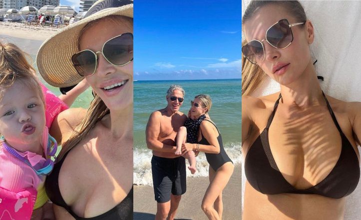 Joanna Krupa w skąpym bikini relacjonuje wypad z mężem i 3-letnią Ashą do Miami: "Idealny dzień na plaży" (ZDJĘCIA)