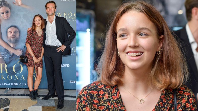 Tomasz Kot zabrał 14-letnią córkę na premierę filmu! (ZDJĘCIA)