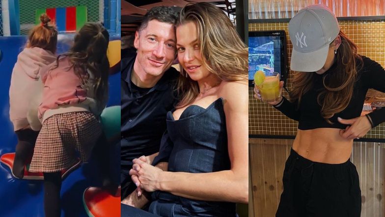 Anna Lewandowska chwali się rodzinnym weekendem: kontrola sześciopaku, selfie z mężem i zabawa z dziećmi (ZDJĘCIA)