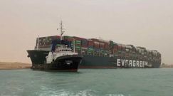 Kontenerowiec uwięziony w Kanale Sueskim