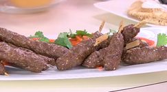 Kebab z indyka z sezamem i marchewką