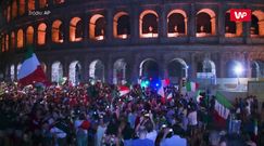 Euro 2020. Eksplozja radości. Tak Włosi w Rzymie świętowali zwycięstwo