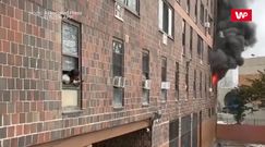 Dramatyczne nagrania z Nowego Jorku. Pożar zabił 9 dzieci