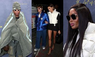 Gwiazdy okutane w puchowe kurtki brylują na pokazie Moncler: Justin i Hailey Bieberowie, Pharrell Williams, Naomi Campbell... (ZDJĘCIA)