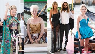 Gwiazdy na pokazie Dolce & Gabbana: Jennifer Lopez, Helen Mirren, Heidi Klum z debiutującą na wybiegu córką... (ZDJĘCIA)