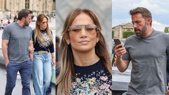 Dumna jak paw Jennifer Lopez zwiedza Luwr z Benem Affleckiem i torebką za 300 tysięcy złotych (ZDJĘCIA)