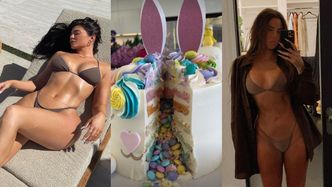 Wielkanoc według Kardashianek: kąpiele słoneczne, przymiarki skąpych bikini i fantazyjne wypieki (ZDJĘCIA)