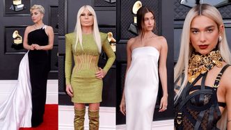 Grammy 2022. Odziane w luksusowe marki gwiazdy podbijają czerwony dywan: Lady Gaga, Dua Lipa, Billie Eilish (DUŻO ZDJĘĆ)