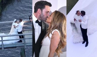 Tak wyglądał DRUGI ślub Jennifer Lopez i Bena Afflecka! Panna młoda miała na sobie widowiskową suknię Ralpha Laurena (ZDJĘCIA)