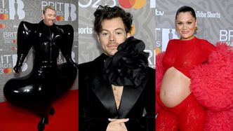 BRIT Awards 2023: Harry Styles z czarną różą, Jessie J z ciążowym brzuchem i "napompowany" Sam Smith (ZDJĘCIA)