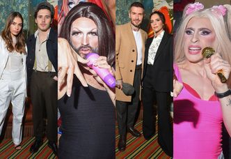Tak wyglądała impreza po pokazie Victorii Beckham: celebrytki, drinki i... drag queens przebrane za Spice Girls (ZDJĘCIA)