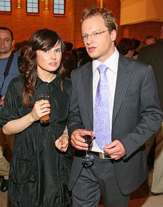 Maciej Stuhr z żoną