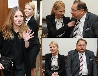 Kalisz z młodą żoną i Olą Kwaśniewską w sądzie! (ZDJĘCIA)