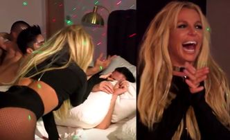 Britney Spears w łóżku z Jimmy'm Kimmelem i striptizerami!
