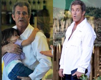 Mel Gibson z córką na rękach... (ZDJĘCIA)