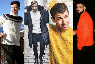 Wełniane swetry męskie - z czym łączą je celebryci?