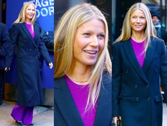 Gwyneth Paltrow w monochromatycznej stylizacji nawraca Amerykę na zdrowy tryb życia