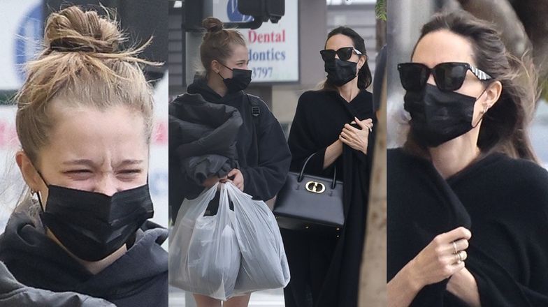 15-letnia córka Angeliny Jolie towarzyszy aktorce podczas zakupów. Podobna do mamy? (ZDJĘCIA)