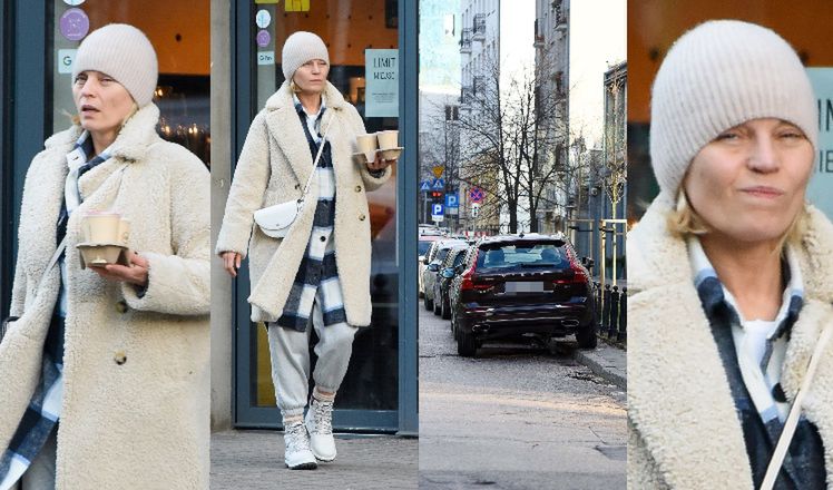 Skwaszona Małgorzata Foremniak pędzi po kawę, parkując volvo na NIEDOZWOLONYM MIEJSCU (ZDJĘCIA)