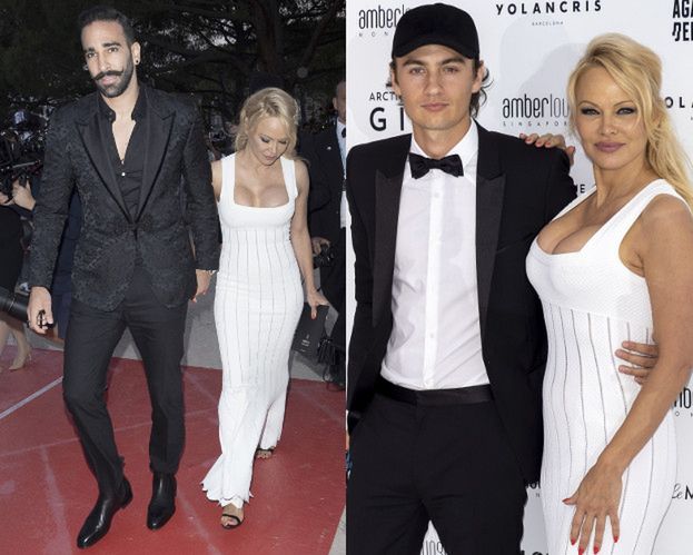 Pamela Anderson bawi się z chłopakiem i synem na pokazie w Monako
