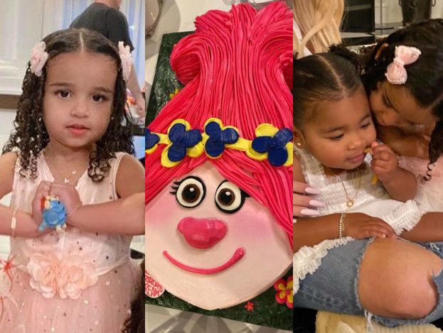 Bajkowe urodziny u Kardashianów. Córeczka Roba świętowała 3 latka z tortem w kształcie... trolla! (FOTO)