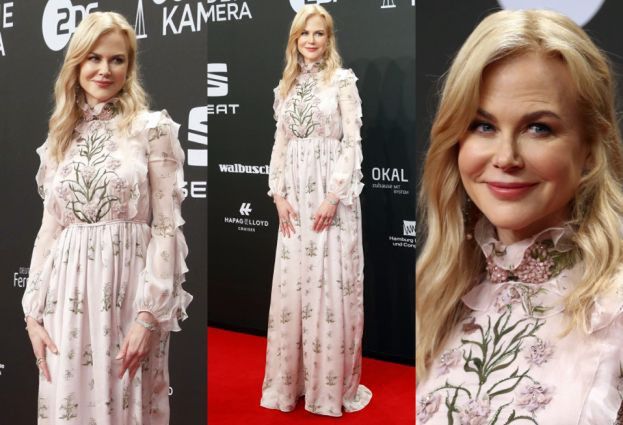 Nicole Kidman w romantycznym różu na czerwonym dywanie