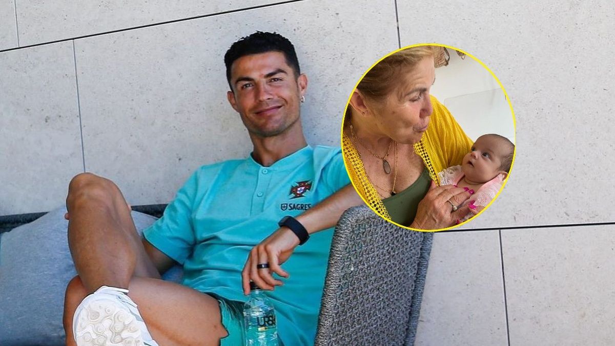 Zdjęcie okładkowe artykułu: Instagram / Na zdjęciu: Cristiano Ronaldo / na małym zdjęciu: Maria Dolores Aveiro z wnuczką