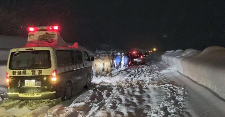 Atak zimy sparaliżował Japonię. Powstał gigantyczny korek
