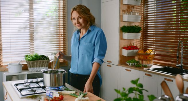 Anna Guzik reklamuje sery Hochland