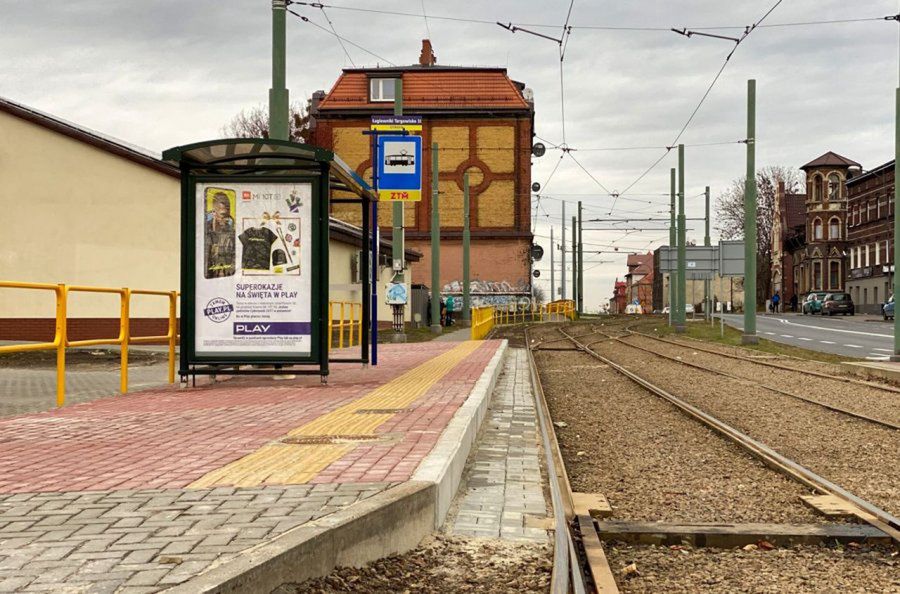 Bytom. Zmodernizowany został m.in. przystanek tramwajowy przy ul. Świętochłowickiej.