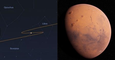 Retrogradacja Marsa. Planeta zmieniła kurs na nocnym niebie