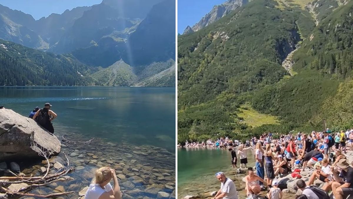 Tłumy nad Morskim Okiem