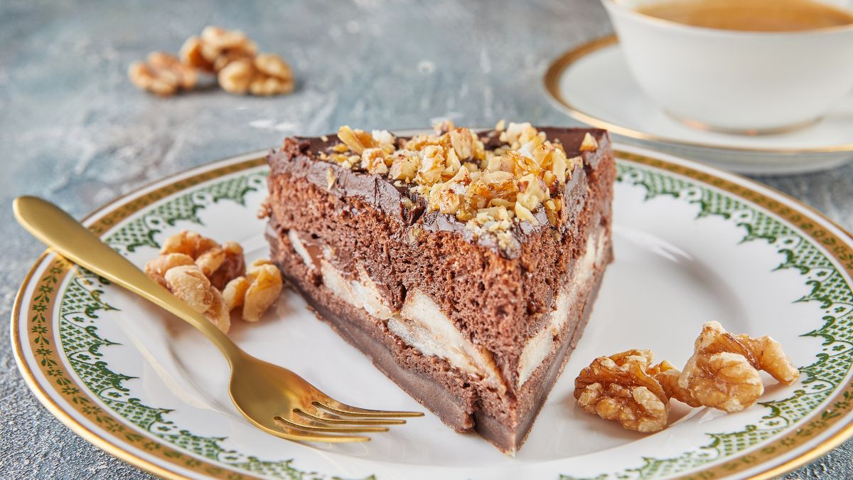 Połączenie ciasta czekoladowego i gruszek to jest to!