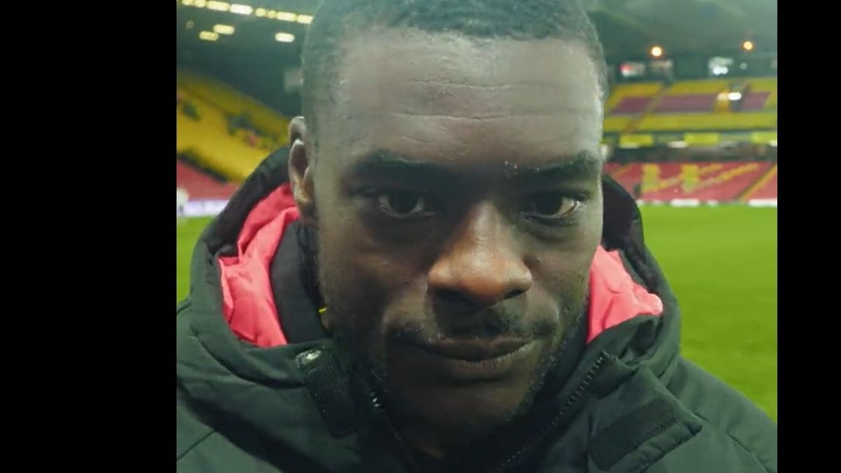 Ken Sema w czasie rozmowy po meczu z West Bromwich Albion