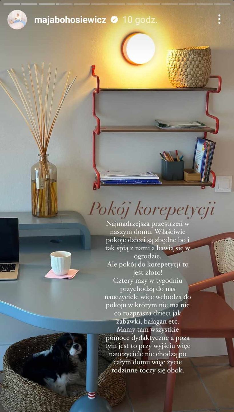 Maja Bohosiewicz urządziła dzieciom POKÓJ DO KOREPETYCJI