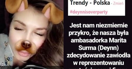 Deynn TRACI FANÓW I... KONTRAKTY REKLAMOWE! "Nie reprezentuje już naszej firmy w żaden sposób!"