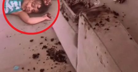 Dziewczynka "włamała się" do lodówki. Film stał się hitem w sieci