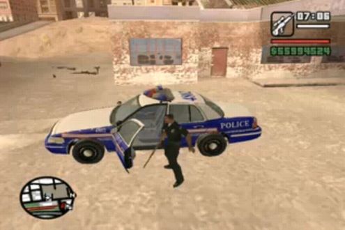 Policja nie lubi GTA... przynajmniej z modami