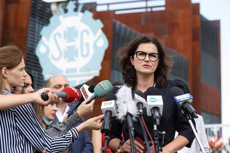 Konferencja prasowa Magdaleny Gawin i Aleksandry Dulkiewicz