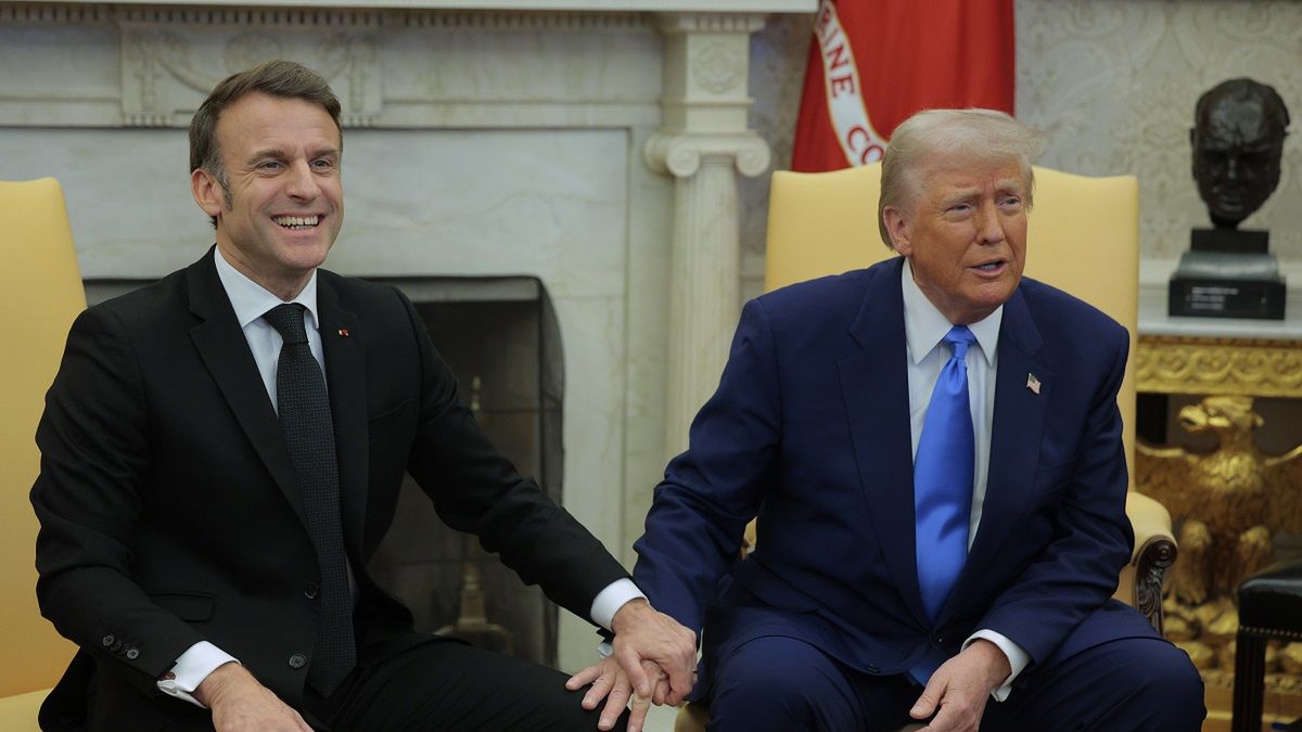 Emmanuel Macron i Donald Trump.