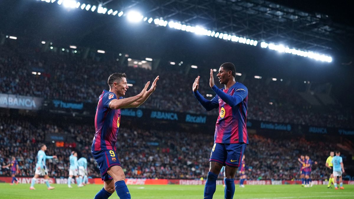 Getty Images / Jose Manuel Alvarez Rey / Na zdjęciu: Robert Lewandowski i Marcus Rashford