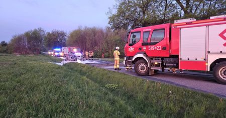 Pościg policyjny i zwęglone ciało. Dramatyczne okoliczności wypadku