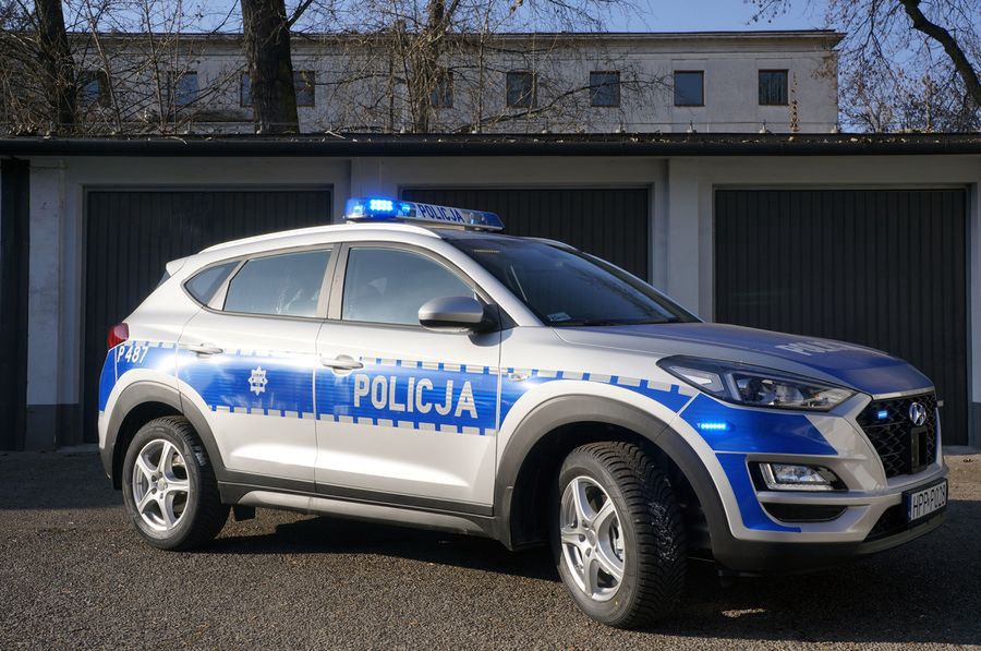 Hyundai tuscon to nowy nabytek policji w Piekarach Śląskich.