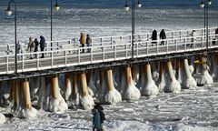 Bałtyk skuty lodem. Niezwykły widok zachwycił za granicą