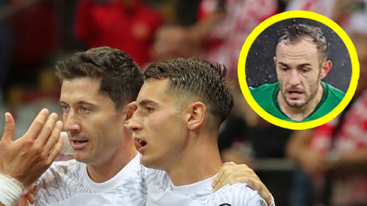 WP SportoweFakty / Mateusz Czarnecki / Getty Images / Laszlo Szirtes / Na zdjęciu: Jakub Kiwior, Robert Lewandowski i Gergo Lovrencsics w kółku