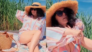 Odziana w kostium kąpielowy Katarzyna Cichopek wdzięczy się do słońca na pomoście. Fani zachwyceni: "JEST OGIEŃ" (ZDJĘCIA)