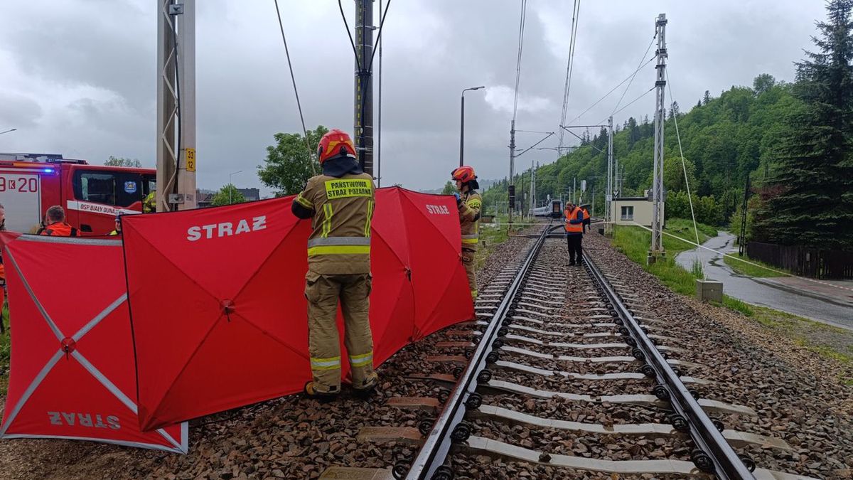 Tragiczny wypadek na przejeździe kolejowym w Białym Dunajcu
