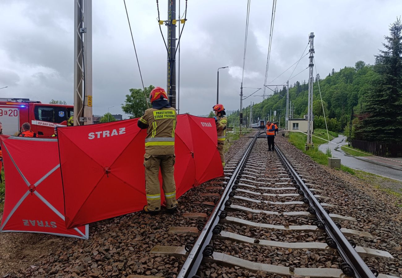 Tragiczny wypadek na przejeździe kolejowym w Białym Dunajcu