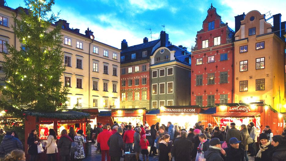 Najsłynniejszy jarmark odbywa się w dzielnicy Gamla Stan