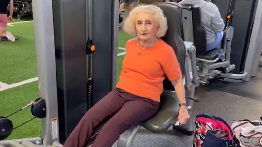 103-latka nawet cztery razy w tygodniu odwiedza siłownię